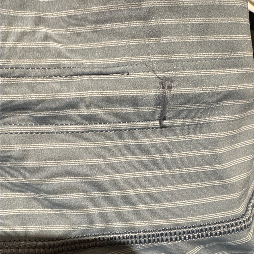 Vuori Blue Striped Leggings - Picture 2 of 3